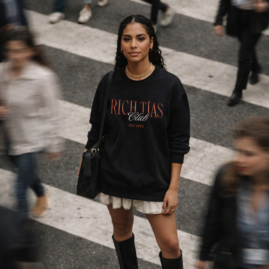Rich Tias Crew Neck Sweatshirt - Black