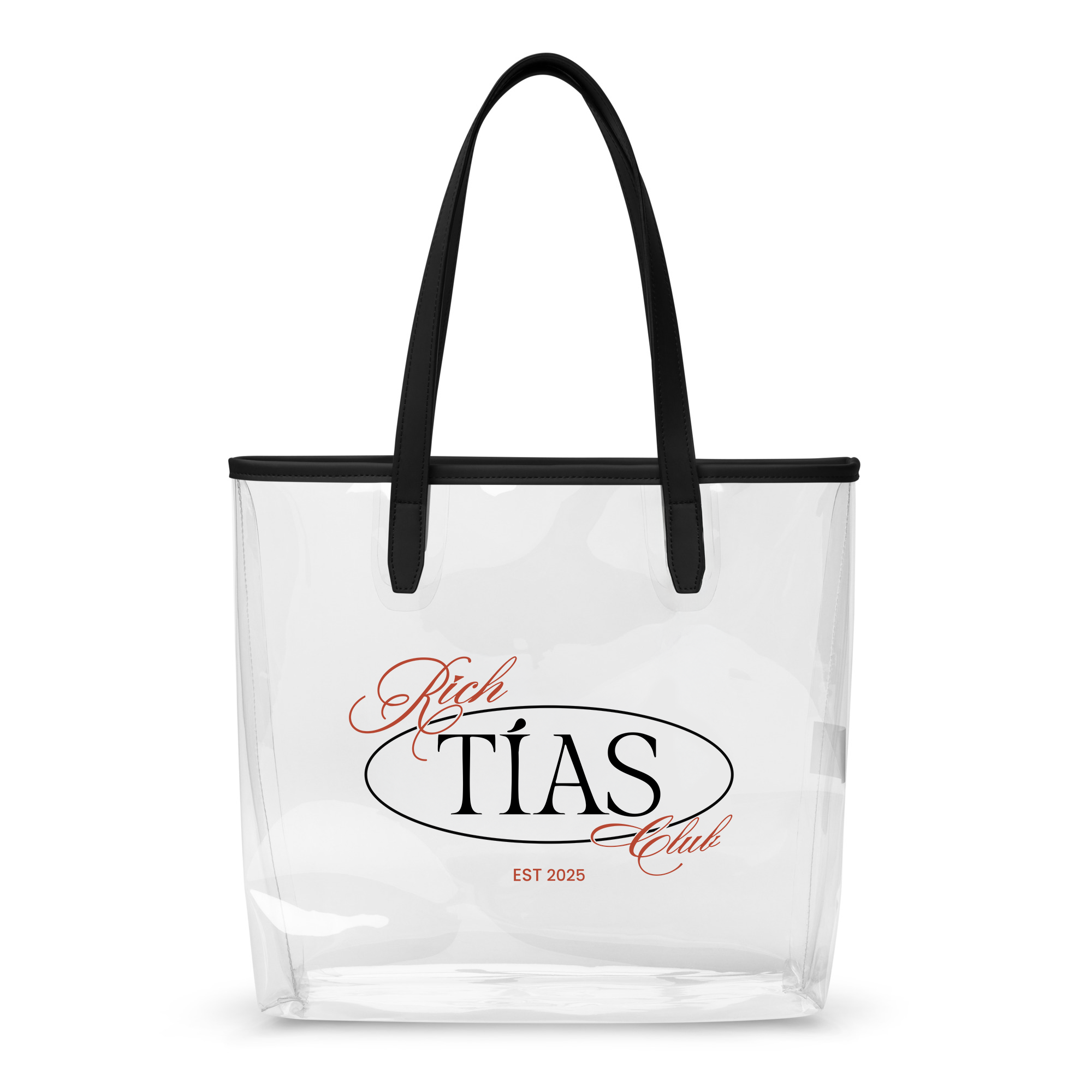 Rich Tías Clear Tote Bag 90s Design